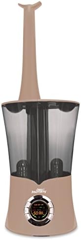Air Innovations Cool Mist Dual Tank Smart Ultrasonic Humidifier with Remote 120 Hour Run Time Model Mh-801b (Taupe)