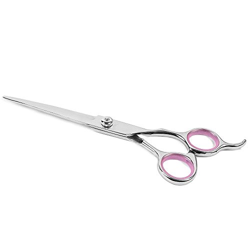 Professional Pet Dog Grooming 7 Inch Scissors Set Straight&Curved&Thinning Shears Ki - Thumbnail 4