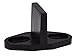 TMS TSQ04-ORB(2SET)+Conn-ORB Country Style Barn Wood Steel Double Sliding Door Hardware Set, 12', Dark Coffee