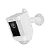 Metal Mount for Ring Spotlight Cam Battery - Adjustable Indoor/Outdoor Security Mount by Wasserstein (White)