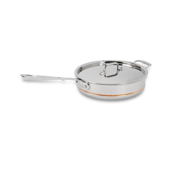 AllClad 6403 SS Copper Core 5Ply Bonded Dishwasher Safe Saute Pan