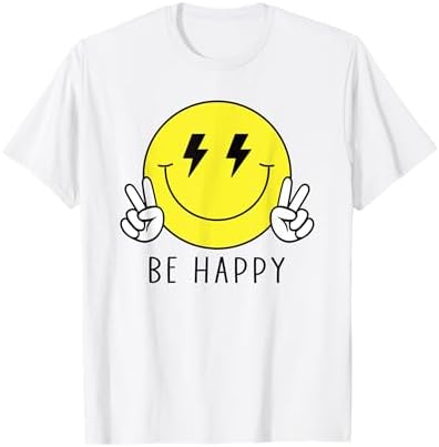 Amazon.com: Yellow Smile Face Cute Happy Peace Hand Sign Smiling 
