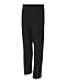 Jerzees Adult Open Bottom Fleece Pant - BLACK - small