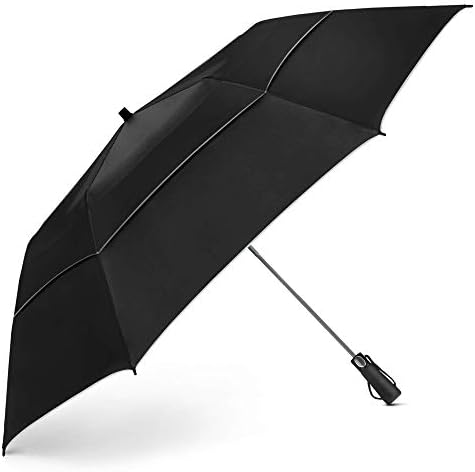 EEZ-Y Golf Umbrella Large 58 Inch Double Canopy Strong Windproof Heavy Duty & Oversized but Foldable Into Compact Size of 23 Inches For Travel Break Resistant Rain Umbrellas EEZ-Y Golf Umbrella Large 58 Inch Double Canopy Strong Windproof Heavy Duty & Oversized but Foldable Into Compact Size of 23 Inches For Travel Break Resistant Rain Umbrellas