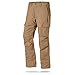 LAPG Men's Urban Ops Tactical Pants, Gusseted Crotch Lightweight Cargo Pants, Elastic Waistband Ripstop Work Pants, Water & Stain Resistant Pants for Men, Coyote, 38W x 32L