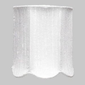 Jubilee Collection 2508 Scallop Drum Chandelier Shade, White