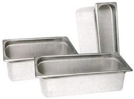 Winco SPT6 Steam Table Pan, 1/3 Size, 6" Deep, Standard Weight S/S, NSF, Set of 6