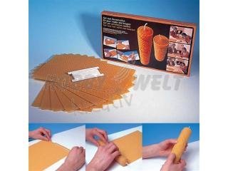 Set Bienenwachsplatten zum Kerzen gestalten