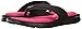 Nike Women's Ultra Comfort Thong Athletic Sandal, Black/White/Vivid Pink, 9 B US