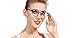 SOOLALA Womens Hot Fashion Cateye Eyeglass Frame Stylish Reading Glasses