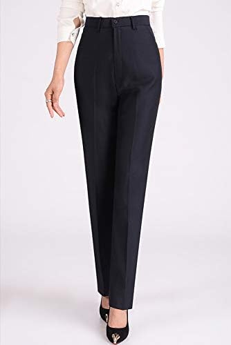 high waisted black formal trousers