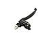 7/8" BLACK ALUMINUM CLUTCH LEVER PERCH Honda XR CRF 50 70 110 125 or Similar Pit Dirt Bikes