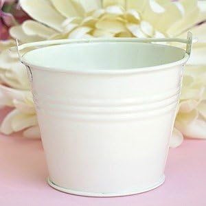 Ivory Favour Pails - Set of 10 - for Weddings, Parties, Favour Boxes by Wedding Bliss