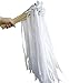 50PCS Ribbon Wands with Triple Ribbon and Silver Bell Party Wand Party Favors Streamers Ribbon Sticks Magic Fairy Wands for Wedding Decors