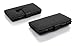 Cadorabo Case works with Nokia Lumia 920 in OXID BLACK (Design BOOK STRUCTURE) – with 2 Card Slots – Wallet Case Etui Cover Pouch PU Leather Flip