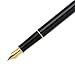 Parker Sonnet Black Lacquer with Golden Trim, Fountain Pen, Medium nib with Black ink (S0808710)