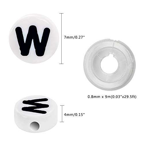 1 1000pcs+Acrylic+Alphabet+Necklace+Bracelet