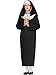 Lil Sister Nun Kids Costume ,Black ,Large