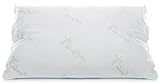 Bamboo Derived Rayon Shredded Memory Foam Bed Pillow - Down Alternative Hypoallergenic Hotel Quality Comfort by Panama Jack - Foam is Made and Filled in the USA (Queen)