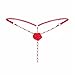 Clearance Sale! Women's Intimates WEUIE Ladies Lace Sexy Open Burned-Crotch V-String Panties Knickers Underwear Thong
