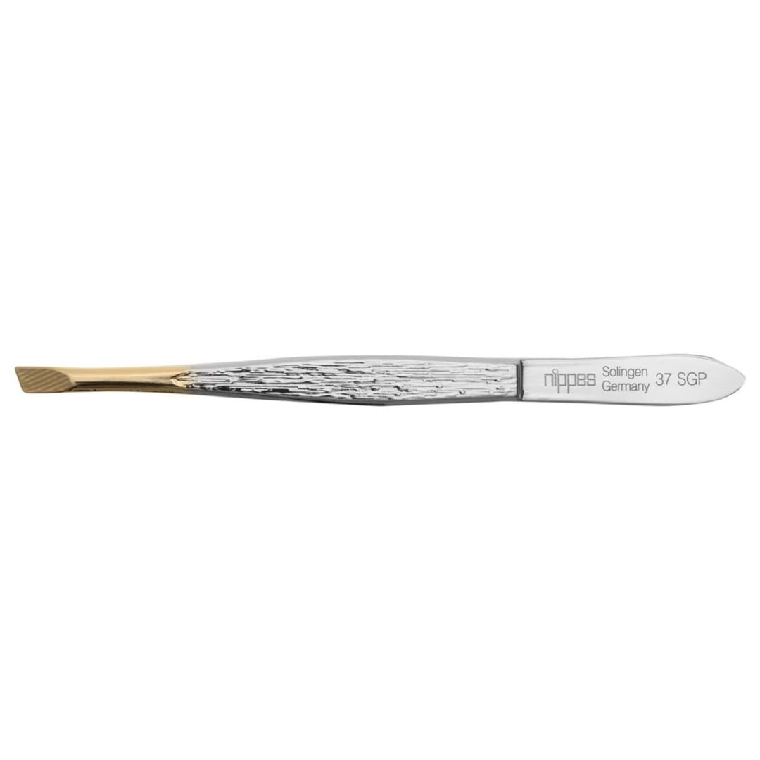 Nippes Solingen Tweezers 37SGP 9 cm for removing fine hairs nickel plated steel