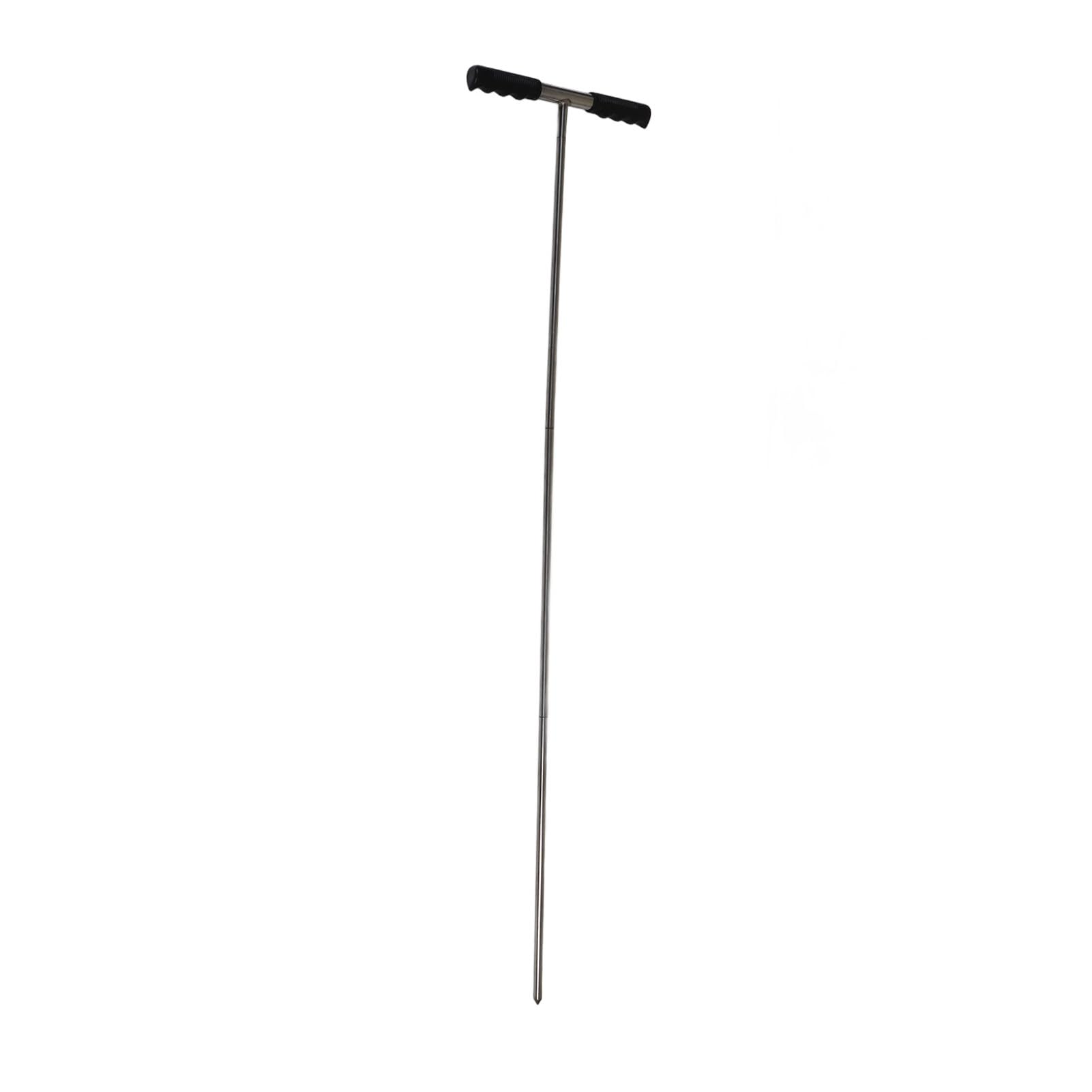 Riuulity Soil Sample Probes, Rustproof, Stainless Steel Soil Probe, Rod Tip 32 to 48 Inch for Se8pt8ic Ta8n8k Locator Gardening Tool