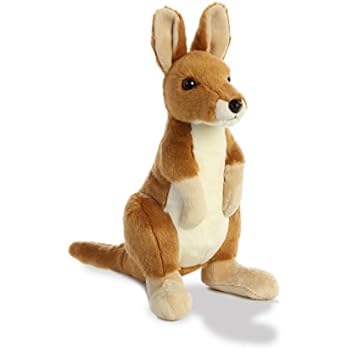 plush kangaroo with removable baby