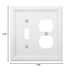 Amerelle 4052TDW Elly Wallplate, 1 Toggle / 1