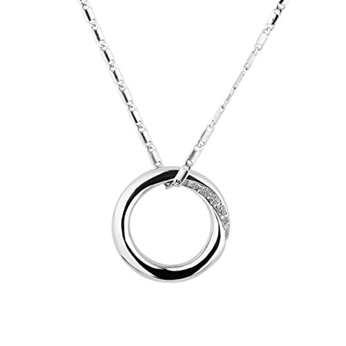 Endless Love Circle Pendant Necklace