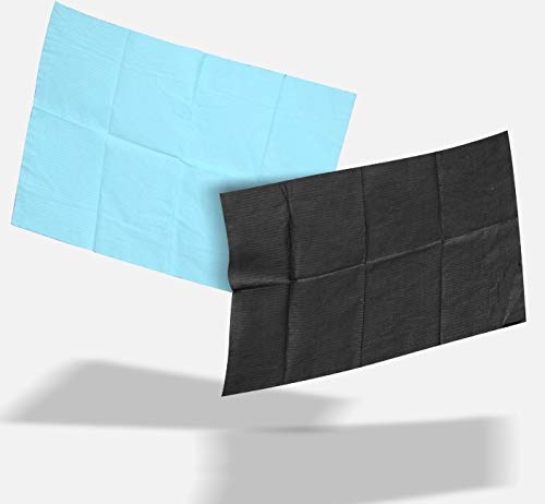 Dragon Art 13" x 18" inches Dental Bibs/Lap Cloths for Tattoo, Dentist, or Piercings (500 pack) (Black)