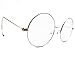 Agstum Retro Round Optical Rare Wire Rim Eyeglass Frame 48mm (Silver)