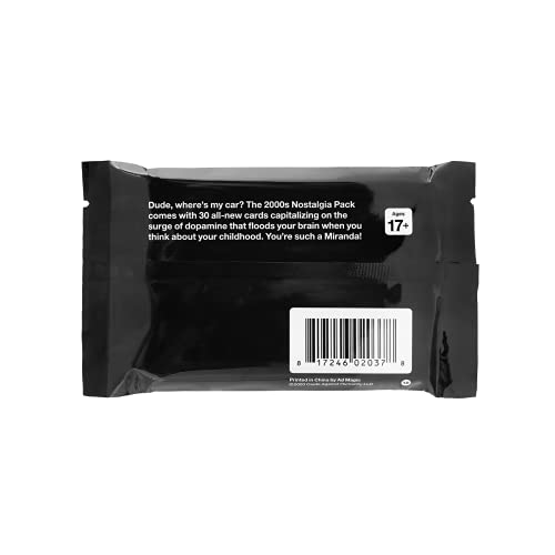 cards against humanity 2000s nostalgia pack card list
