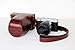 TechCare Ever Ready Protective Leather Camera Case Bag for Fujifilm X-A3, Fujifilm X-A2 Digital Cameras with XC16-50 mm Lens (Dark Brown), Fujifilm X-A3 case, Fujifilm X-A2 case