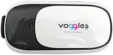 Voggles 3D VR Virtual Reality Headset for iPhone and Android Devices up to 6 Inches Long (Visionary 3 Black)