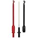 TKDMR Automotive Wire Piercing Probe - Wire Piercing Clip Puncture WireBack Probe Pins,Copper,Black and Red,Screw Thread,Use for 4mm Banana Extended Test Cable