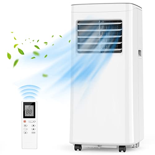 Portable Air Conditioners-8,000 BTU 3-in-1 Air Conditioner Portable with Dehumidifier and Fan Mode, Cools up to 200 square feet, Portable AC with Remote Control＆24 Hours Timer for Home, Office, Dorms
