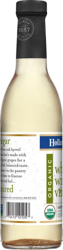 HOLLAND HOUSE ORGANIC WHITE WINE VINEGAR, IDEAL FOR A MARINADE, VINAIGRETTE AND FOR COOKING, 12 FL OZ