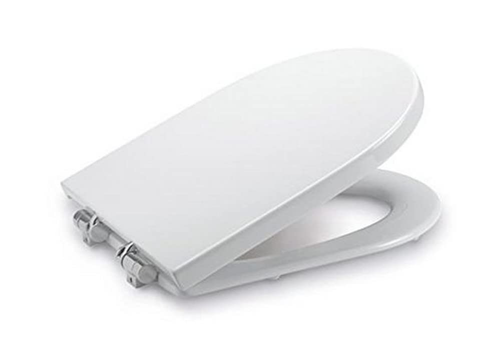 Roca Happening Replacement White WC Toilet Seat with Soft Close Hinges 801562004