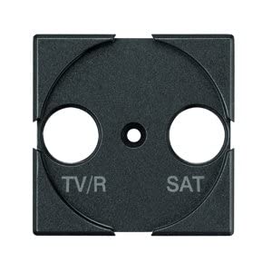 Bticino axolute - Front tv/r-sat 2 modules axolute Dark