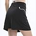 Jessie Kidden Women's Athletic Stretch Skort Tennis Skirts with Shorts and Pockets for Running Tennis Golf Workout Sports