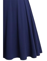 Bepei Mujeres Wrap Cap Sleeve rodilla longitud 1950s Party clásico Vestido De Cóctel