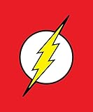 JPI DC Comics Justice League Superhero The Flash Lightning Logo Fleece Throw Blanket
