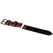 szzijia 24mm Width Brown Genuine Leather Wristwatch Band Men Watch Strap Watchband