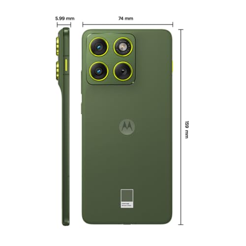 Smartphone Motorola Edge 70 5G - 256GB 24GB (8GB RAM + 16GB RAM Boost), Ultrafino, 3 cameras 50MP, Tela 1.5K extreme Amoled 120hz - Bronze Green