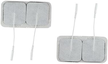 HeatnClick Medium Self-adhesive Replacement Gel Massage Pads for Electronic Massagers - 2 Pairs