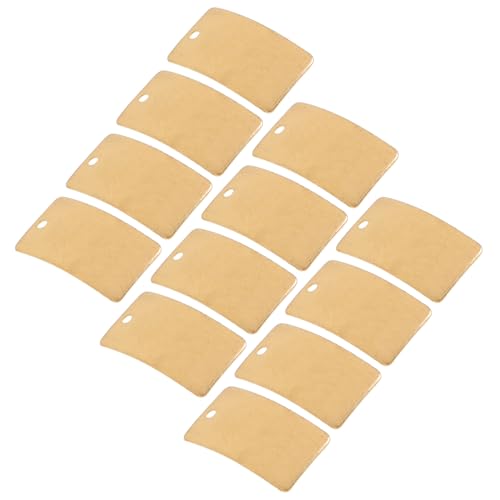 Healifty 25pcs Brass Plates for Crafting Brass Sheets for Unique Jewelry Accessories for Creative Projects and Personal
