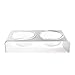 4CLAWS Elevated Cat Feeder with Glass Bowls