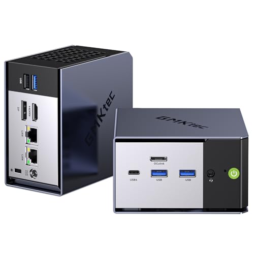 GMKtec K16 AMD Ryzen 7 7735HS (4.75GHz), 32GB DDR5 RAM + 1TB SSD PCle, Dual NIC LAN 2.5G Desktop Computer, Dual USB4, HDMI 2.0, USB-C