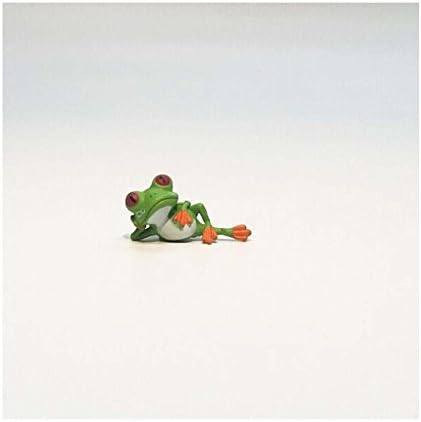 Tiny Q 2CM Reclining Frog Funny Frog Mini Ornament Articles