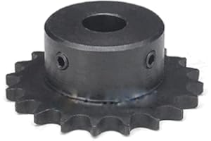 MF-TRANX #35 Chain Drive Sprocket Wheel 18 Teeth 06B18T - 12mm Bore 3/8" Pitch For #35H Roller Chain with Set Screws (bore: 12mm)